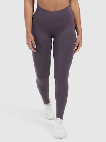 Coupe slim Leggings 'Alira' Smilodox en violet : devant