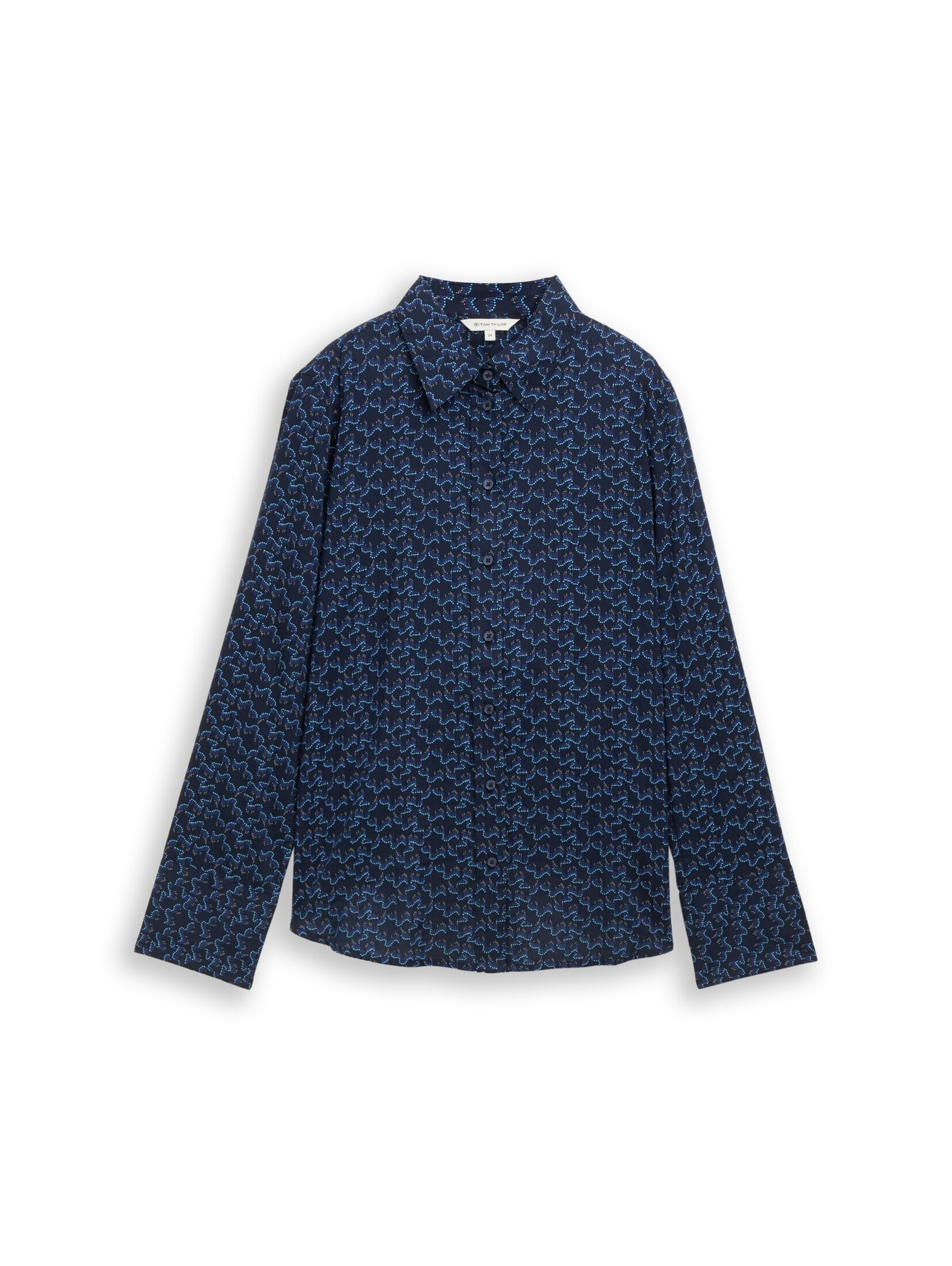 TOM TAILOR Blouse in Blauw: voorkant