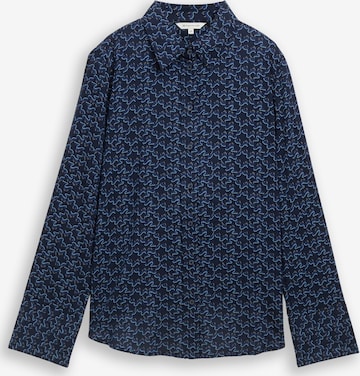 Chemisier TOM TAILOR en bleu : devant