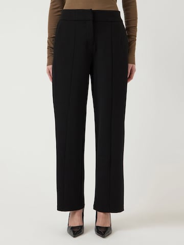 YAS Loose fit Trousers 'YASFavo' in Black: front
