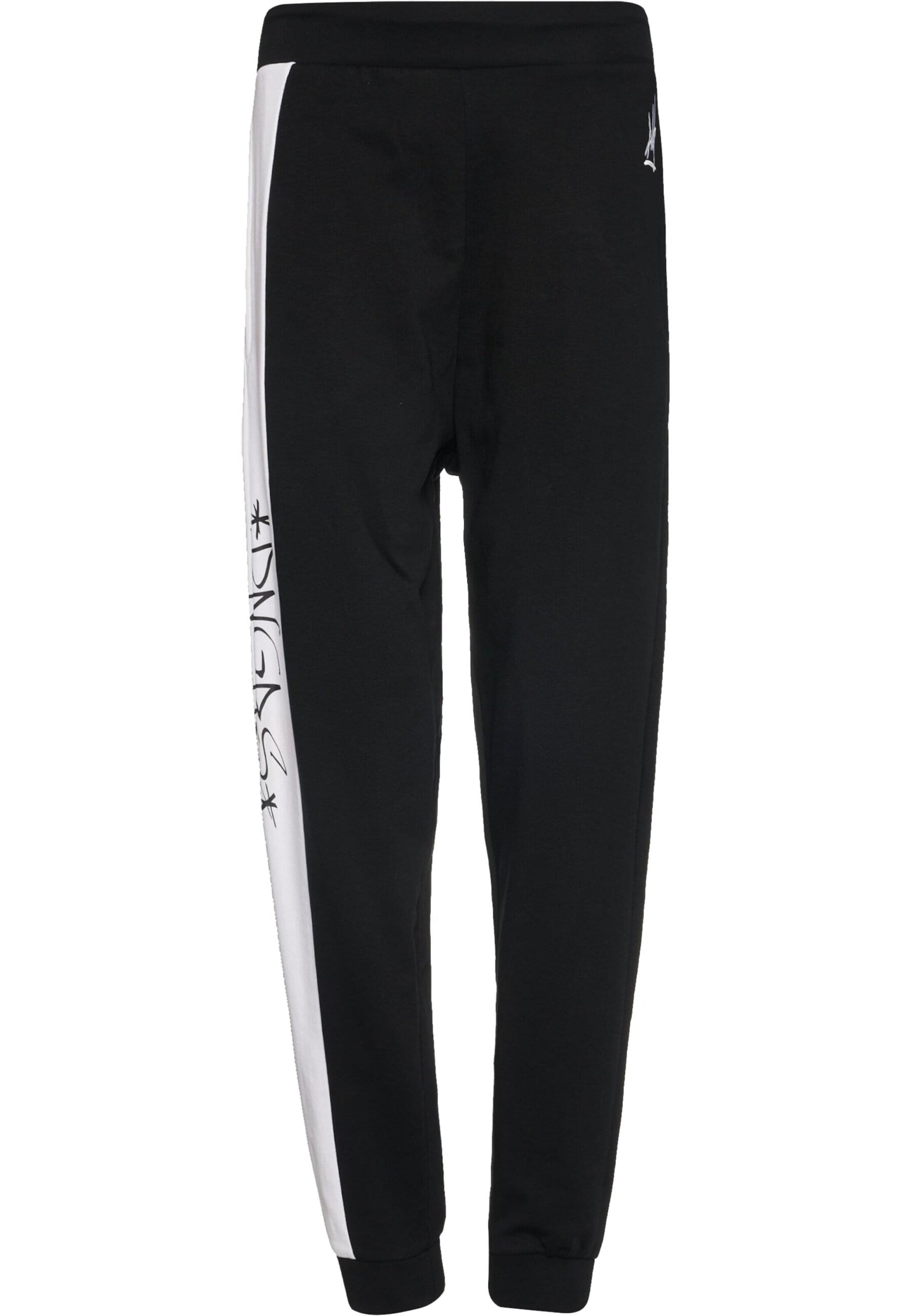 Dangerous DNGRS Tapered Hose 'Noir' in Schwarz: Vorderseite