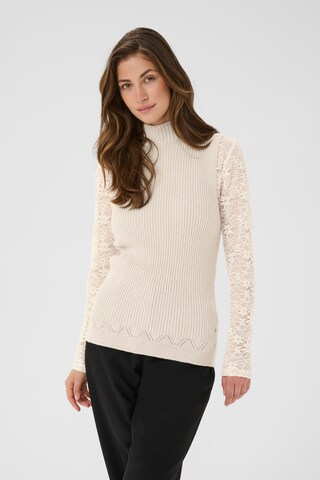 Cream Top 'Dela' in Beige
