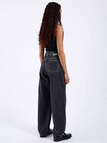 Dr. Denim Loosefit Jeans 'Nanci Mid Barrel Jeans'‌‌‌‌ in Schwarz
