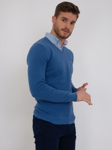 Sir Raymond Tailor Sweater 'Svend' in Blue