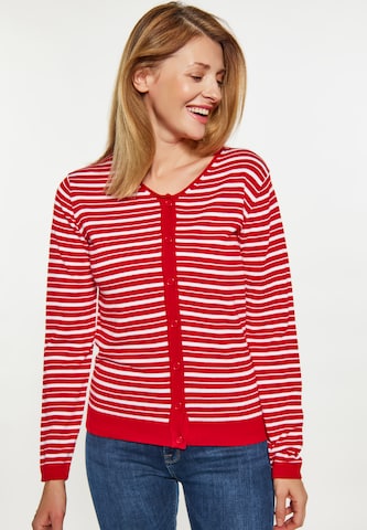 usha BLUE LABEL Knit Cardigan in Red: front