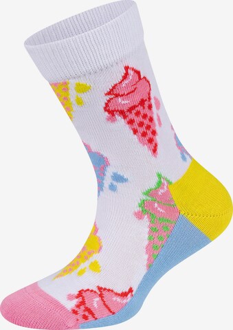 Chaussettes 'Ice Cream-Carrot' Happy Socks en bleu