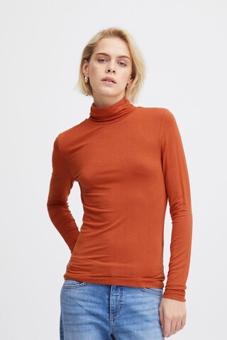 ICHI Shirt 'Philuca' in Orange: predná strana