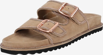 Mule SCAPA en beige : devant