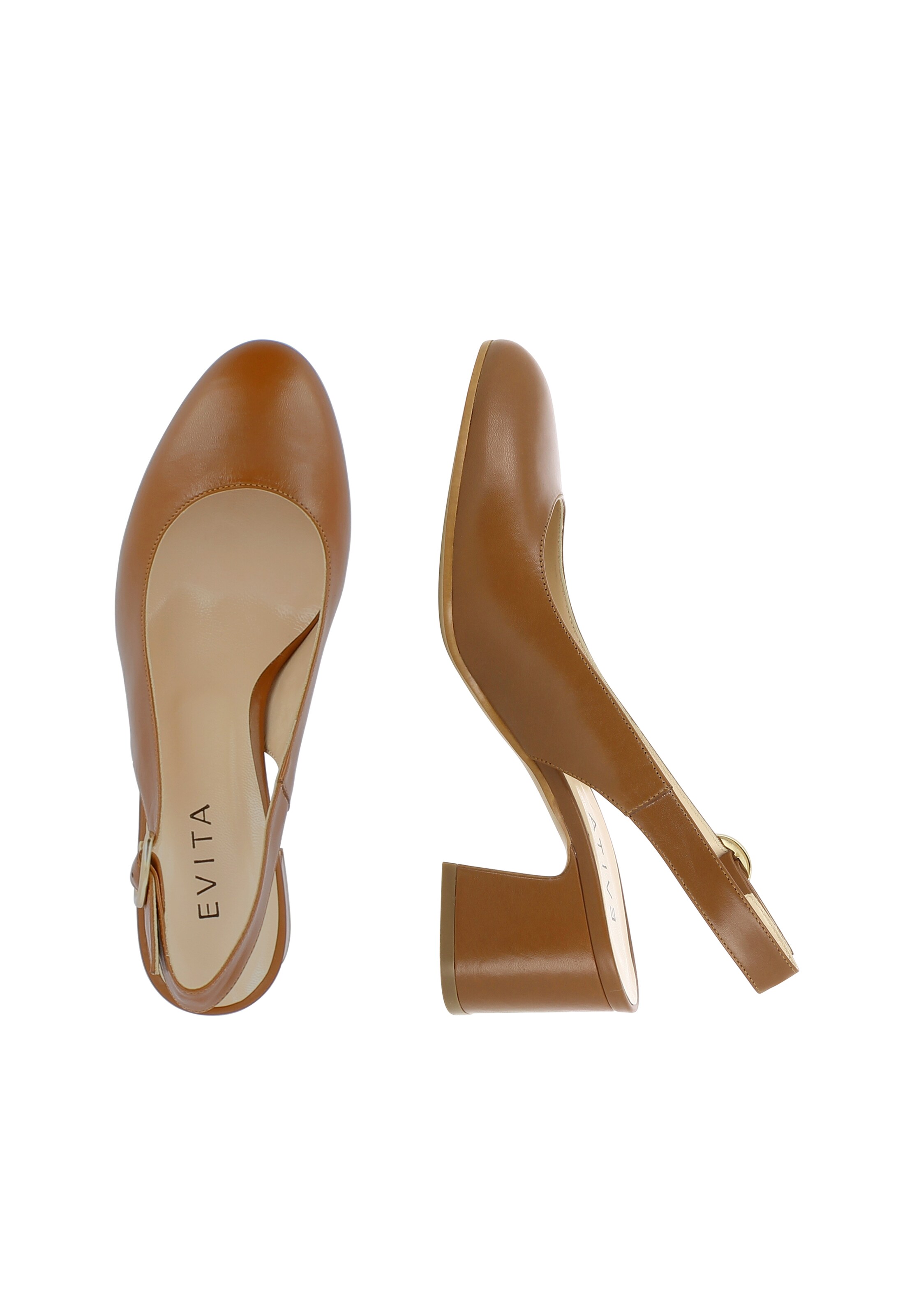 EVITA Slingback Pumps in Brown