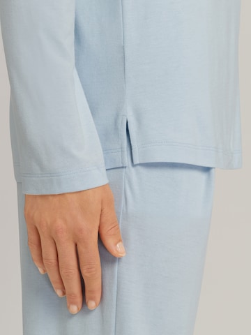 Hanro Pajama Shirt in Blue