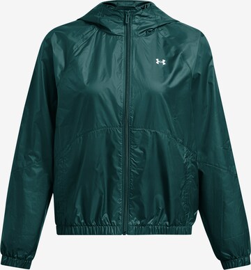 UNDER ARMOUR Athletic Zip-Up Hoodie in Blue: front