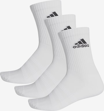 ADIDAS PERFORMANCE Спортни чорапи 'Crew' в бяло: отпред