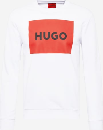 HUGO Red Sweatshirt 'Duragol' in Wit: voorkant