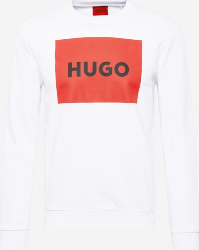 Bluză de molton HUGO pe roșu / negru / alb, Vizualizare produs