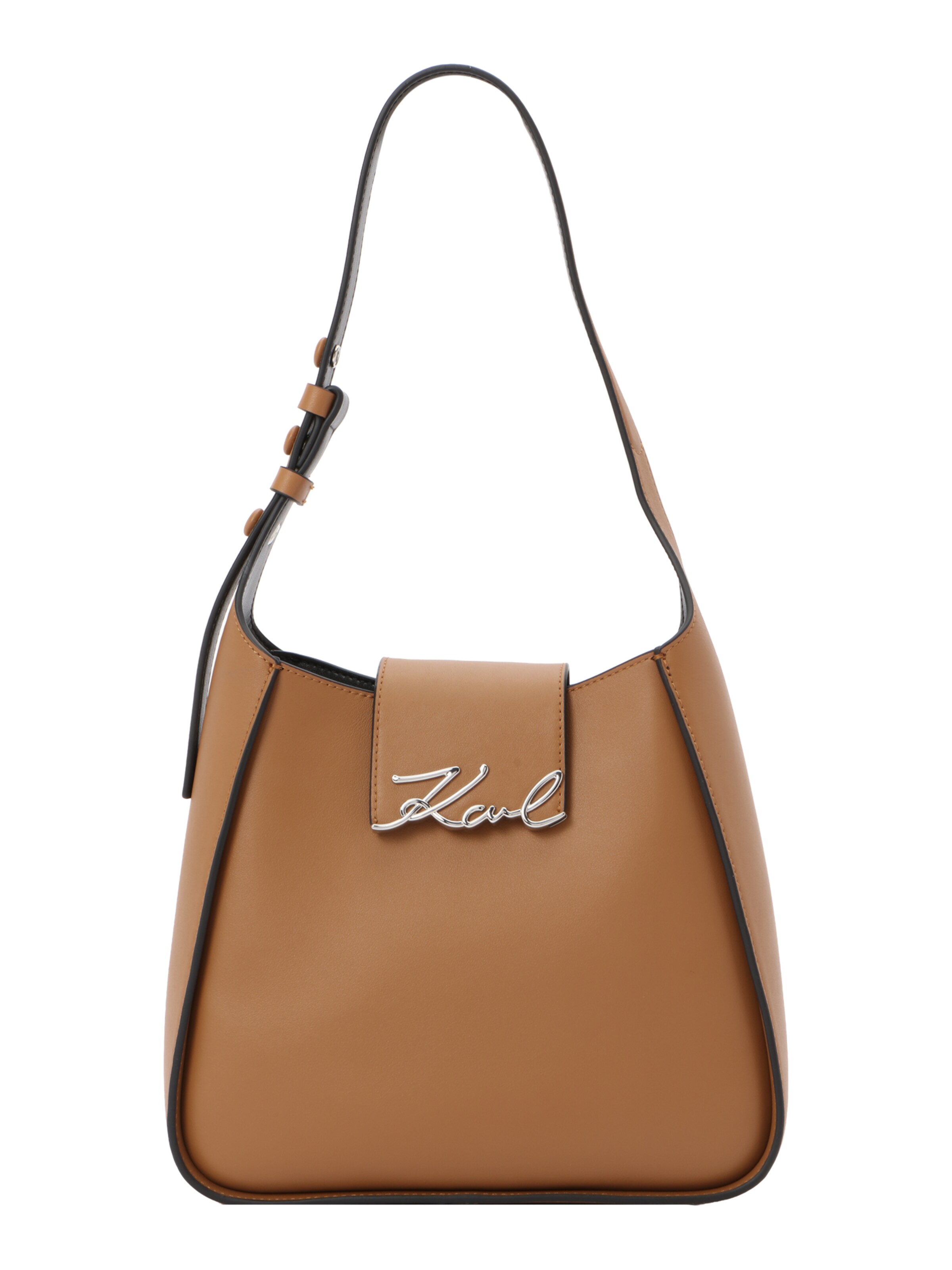 Karl Lagerfeld Shoulder Bag in Brown: front