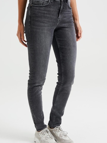 WE Fashion Skinny Jeans in Grijs: voorkant