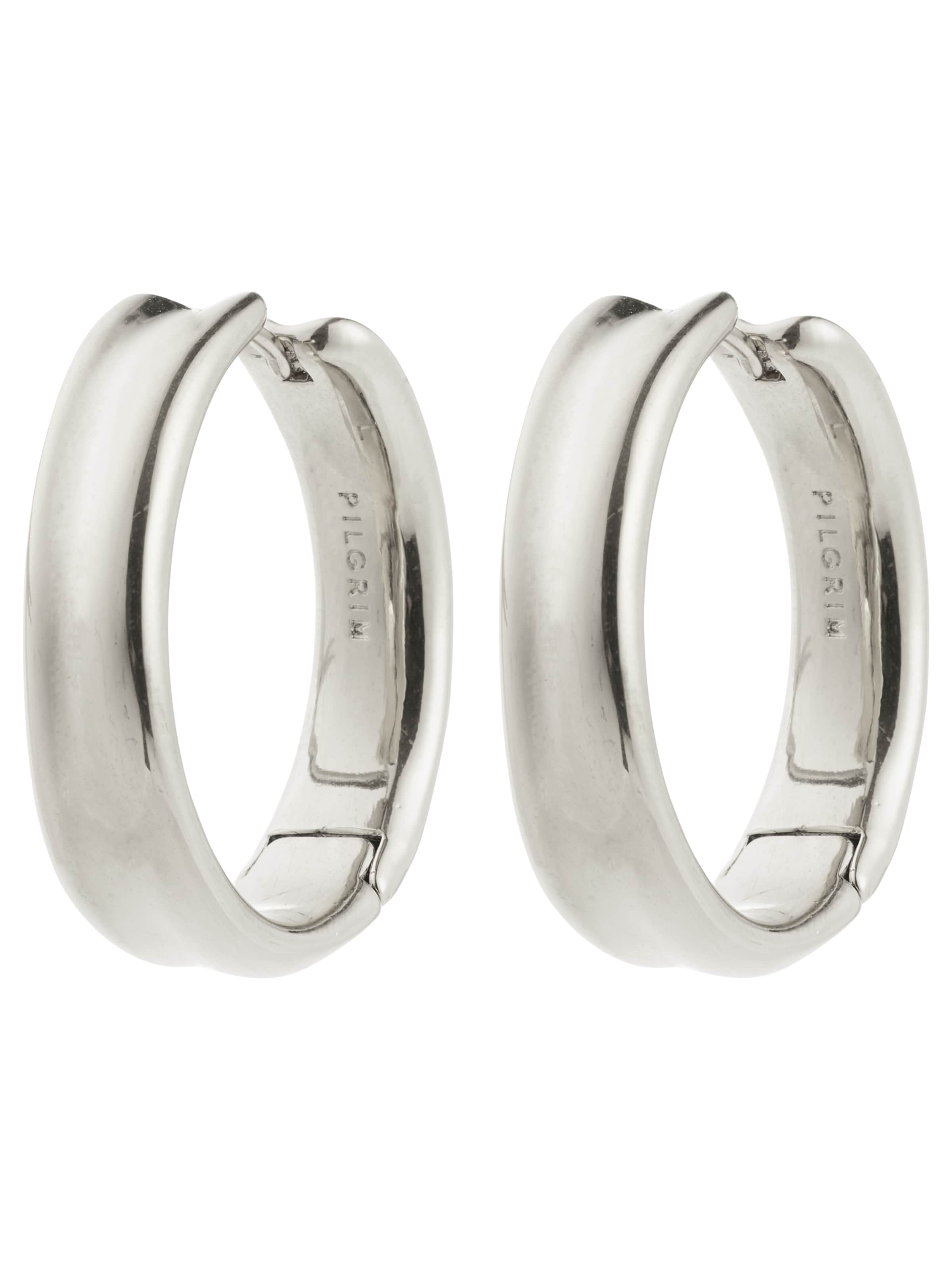 Pilgrim - Brincos 'Kayden' em prata: frente