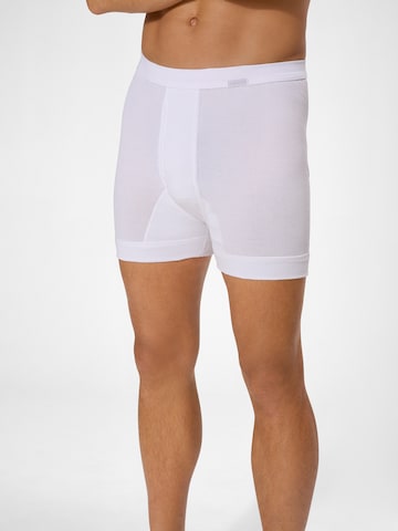 Boxers ' Organic Doppelripp ' Ammann en blanc