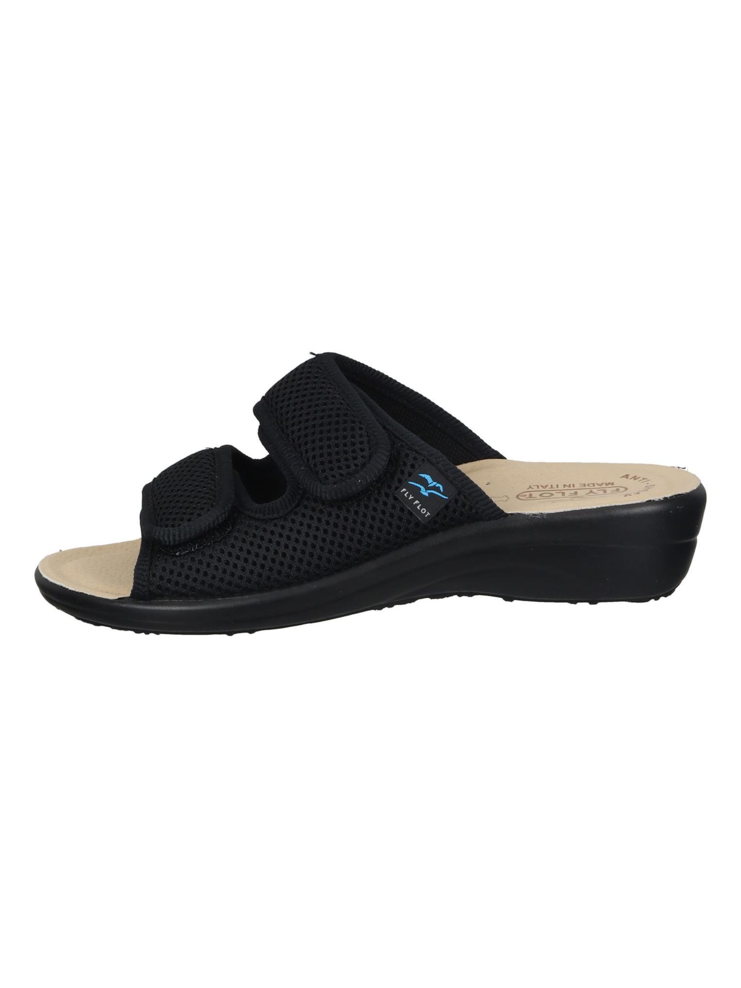 FLY FLOT Slippers in Black
