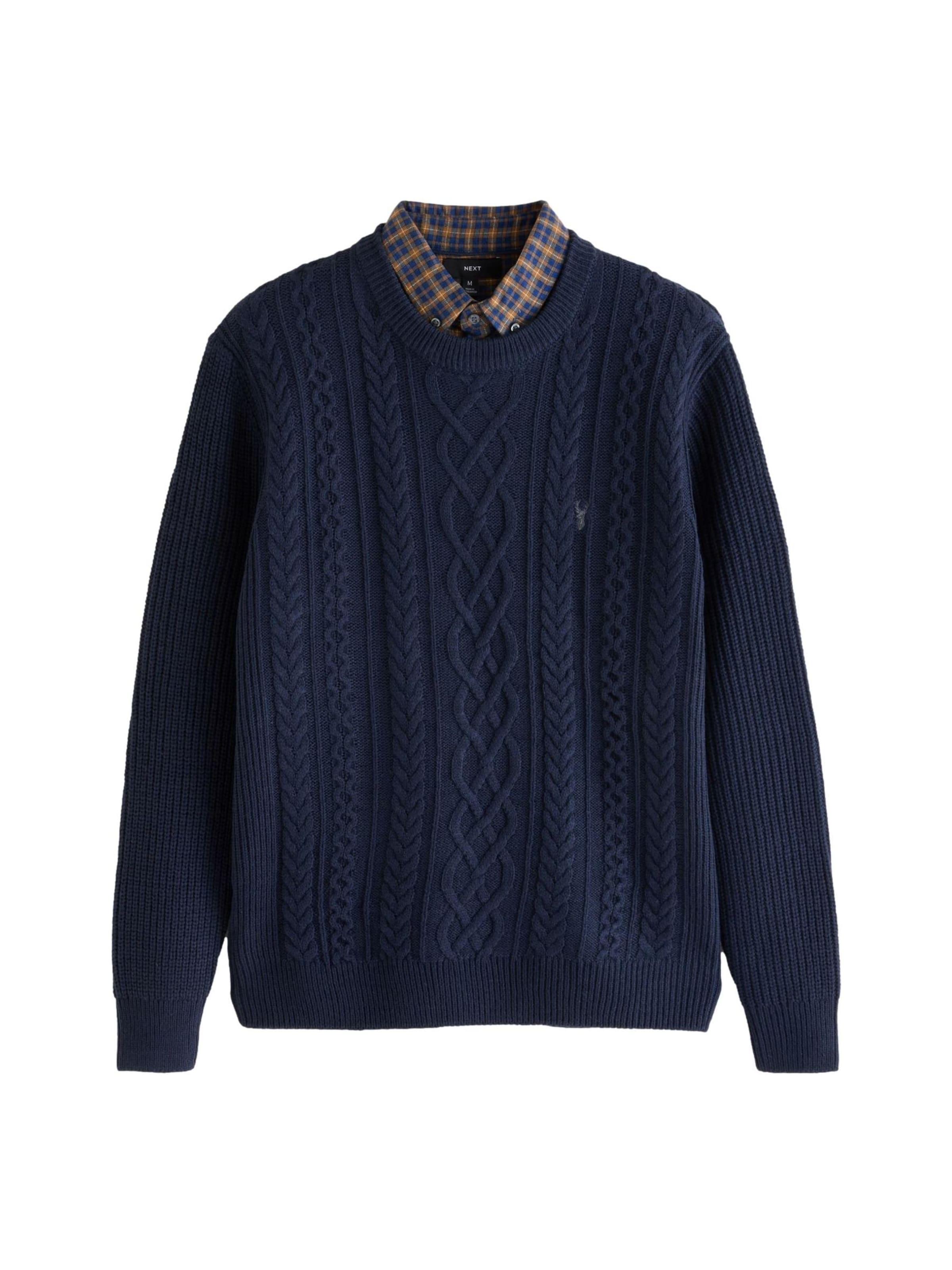 Pulover de la Next pe albastru: față