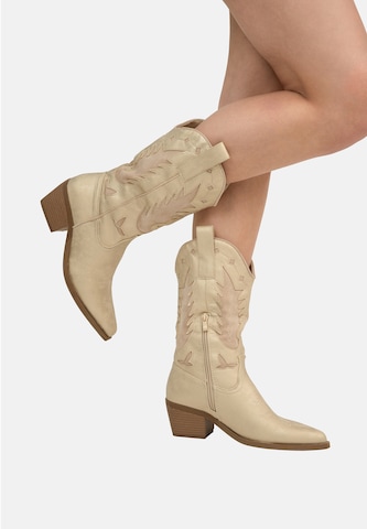 Stivale da cowboy di Salinyang in oro