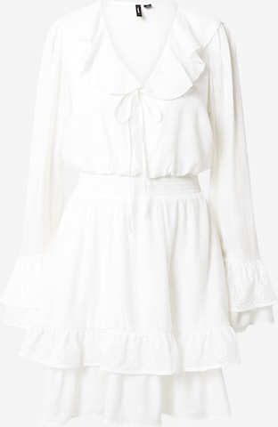 VERO MODA Рокля тип риза 'Felicia' в бяло: отпред