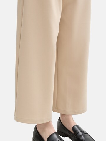 TOM TAILOR DENIM Wide Leg Hose in Braun
