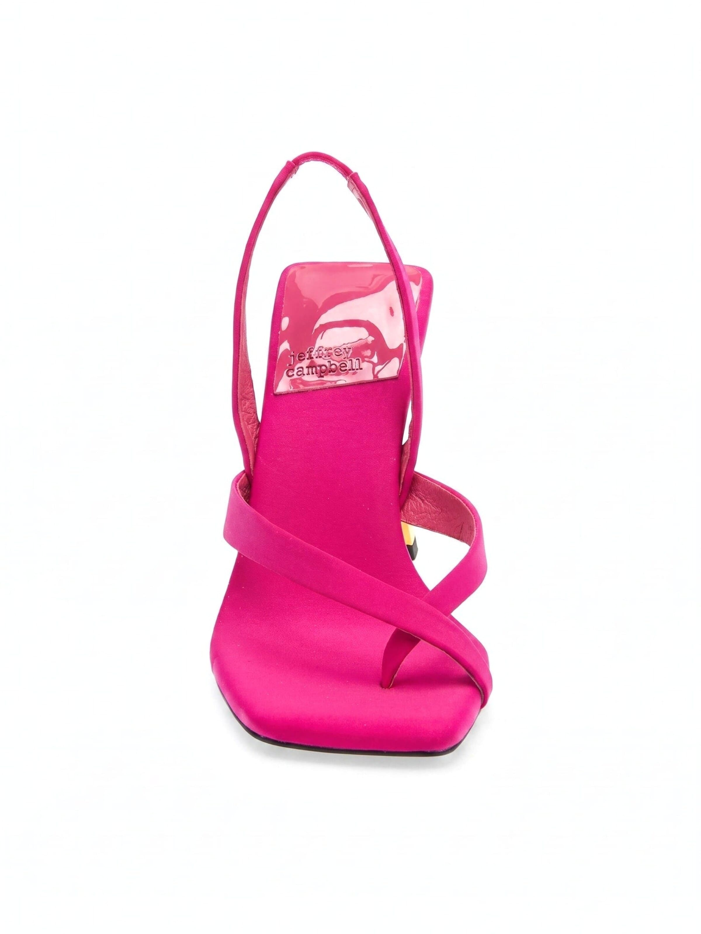 Sandalo con cinturino 'MERCANTILE FUCHSIA NEOPRENE GOLD' di Jeffrey Campbell in rosa