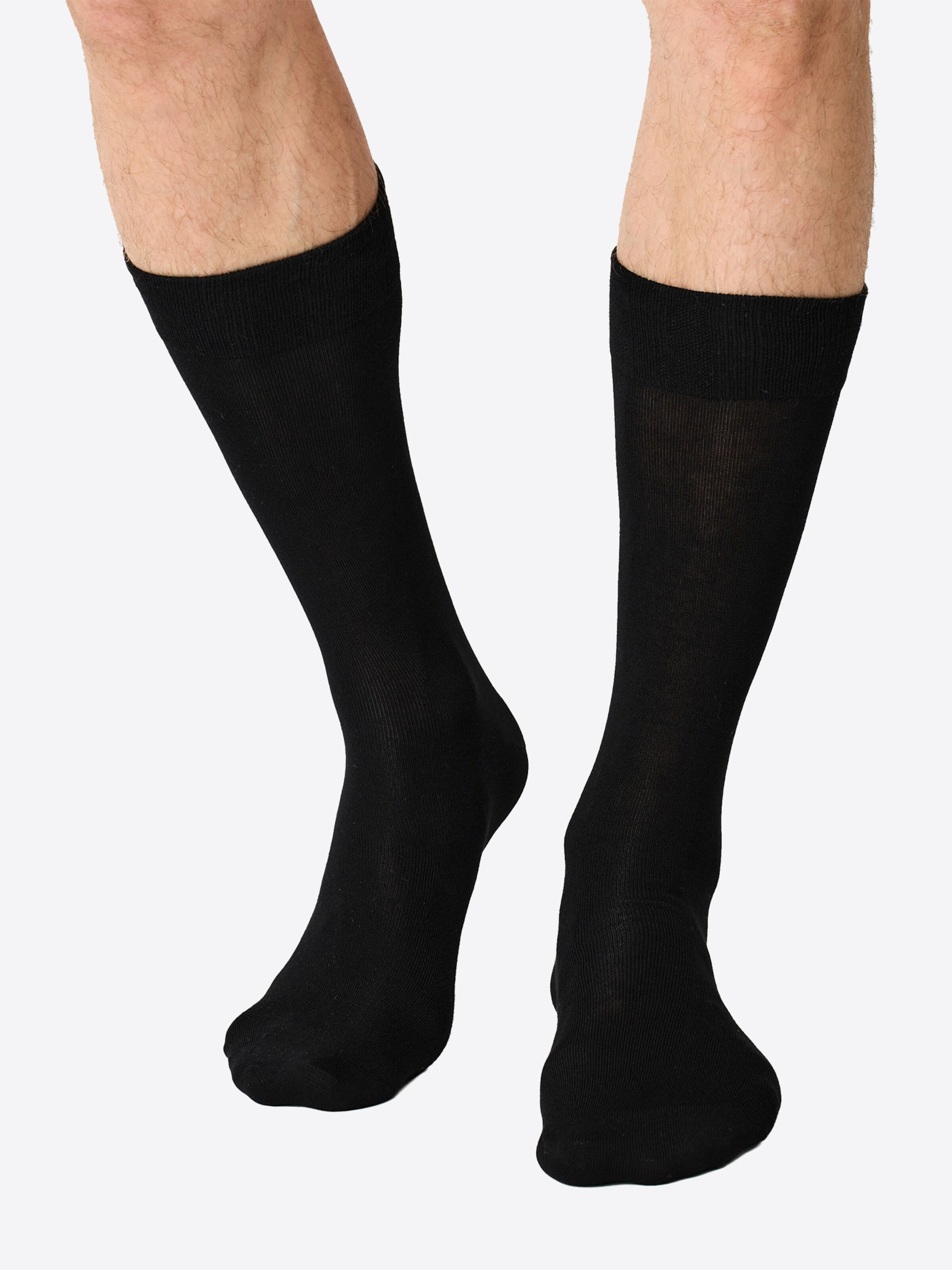 Chaussettes ' Bambus Komfortbund ' Nur Die en bleu : devant