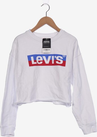 LEVI'S ® Sweatshirt & Zip-Up Hoodie in S in White: front