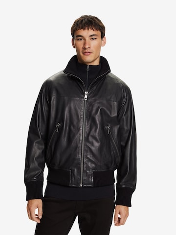 ESPRIT Between-Season Jacket in Black: front
