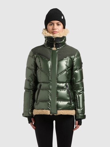 khujo - Casaco de inverno 'Inez' em verde: frente