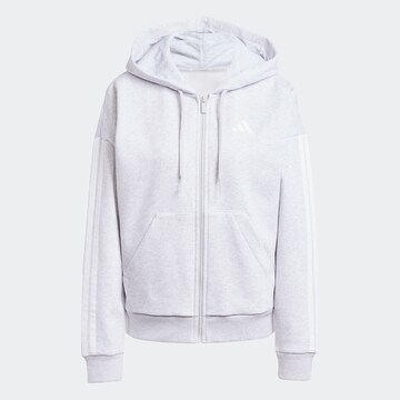 ADIDAS SPORTSWEAR Sports sweat jacket 'Essentials' in Grey: front