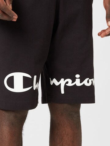 Regular Pantaloni de la Champion Authentic Athletic Apparel pe negru