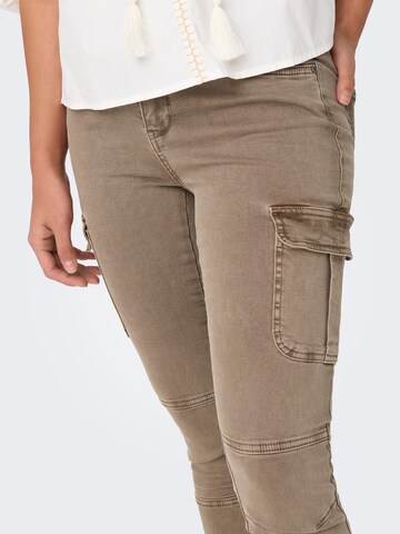 ONLY Slim fit Cargo trousers 'MISSOURI' in Brown