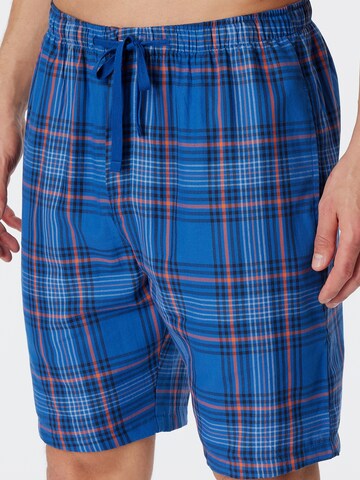 SCHIESSER Pajama Pants ' Mix & Relax ' in Blue: front
