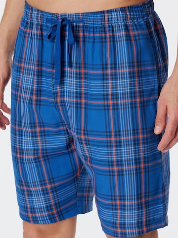 SCHIESSER Pajama Pants ' Mix & Relax ' in Blue: front