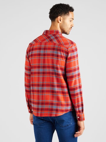 Brixton - Regular Fit Camisa 'BOWERY' em vermelho