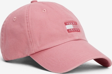 Tommy Jeans Cap 'Heritage' in Pink: front
