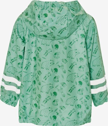 PLAYSHOES Weatherproof jacket 'Waldtiere' in Green