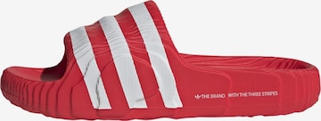 ADIDAS ORIGINALS Pantoletter 'Adilette 22' i rød: forside