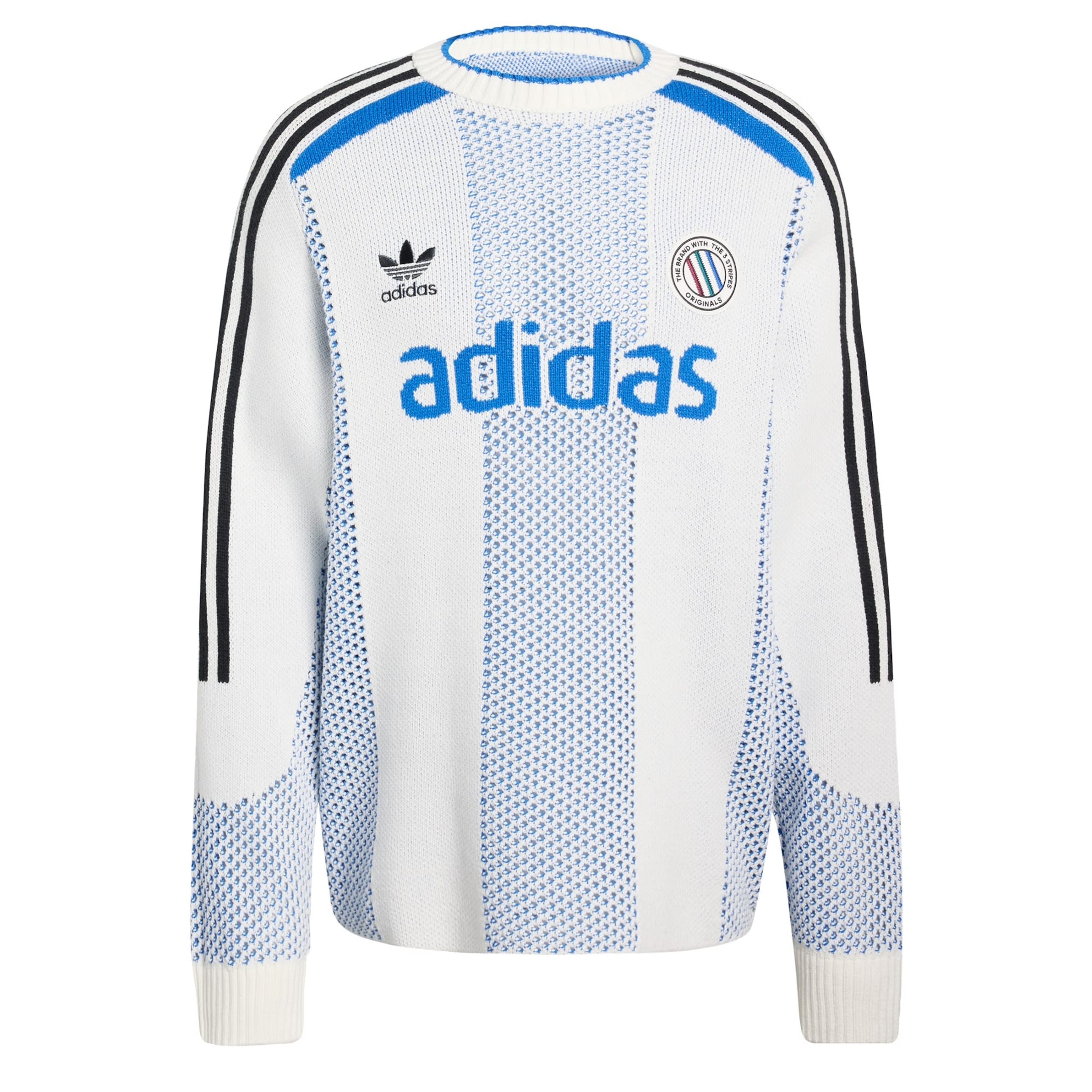 Pullover 'Adicolor Blokecore' di ADIDAS ORIGINALS in bianco: frontale