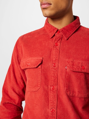 LEVI'S ® Comfort Fit Košeľa 'Jackson Worker' - Červená
