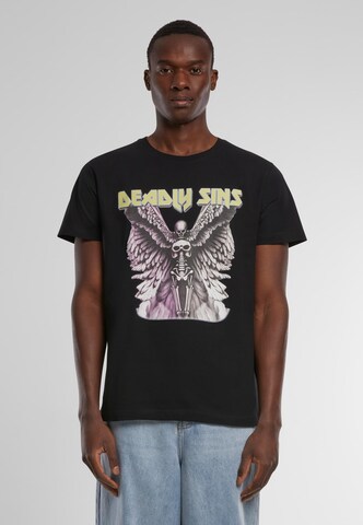 Mister Tee Shirt 'Deadly Sins' in Zwart: voorkant