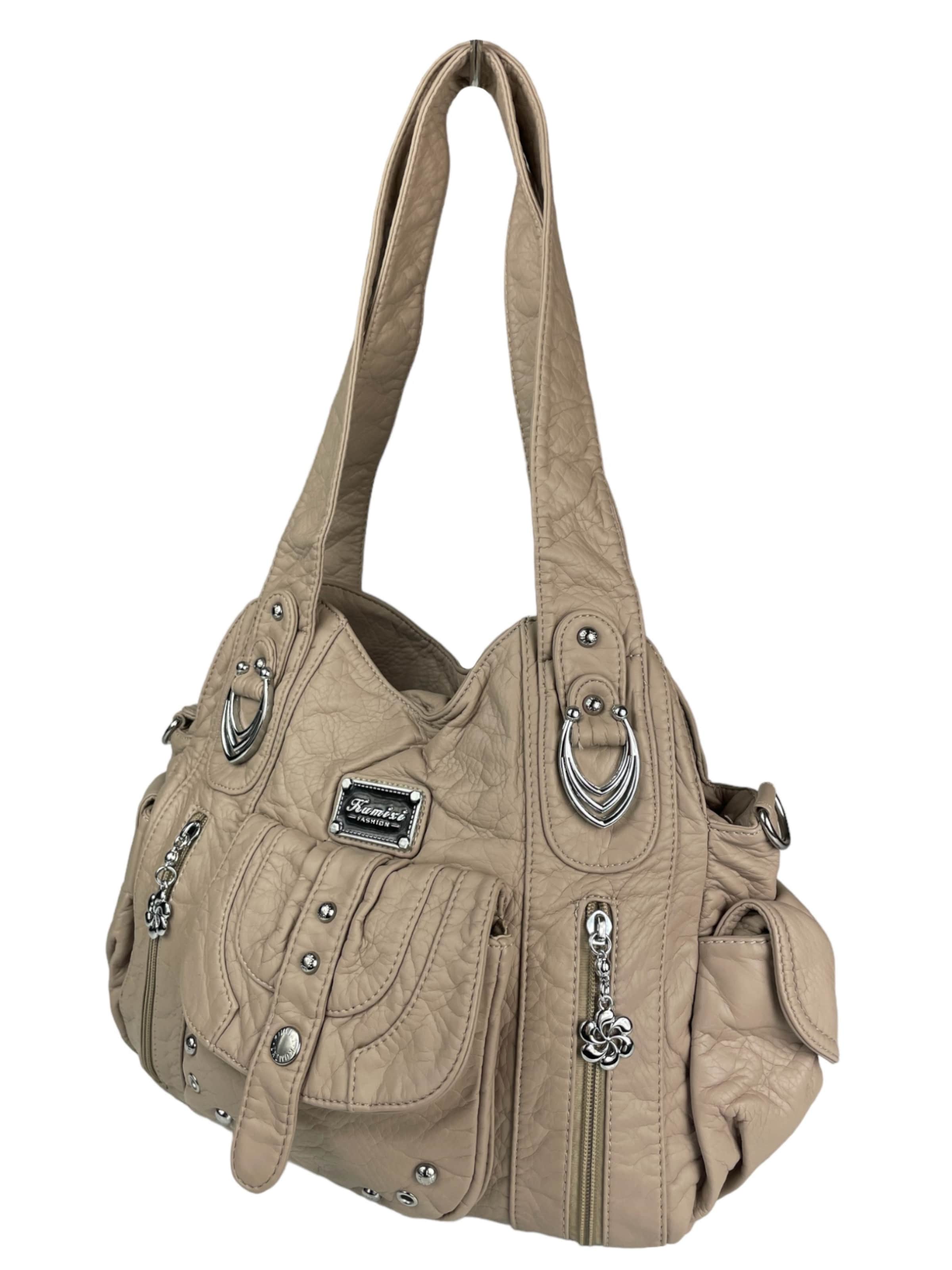 Kumixi Handbag in Beige: front