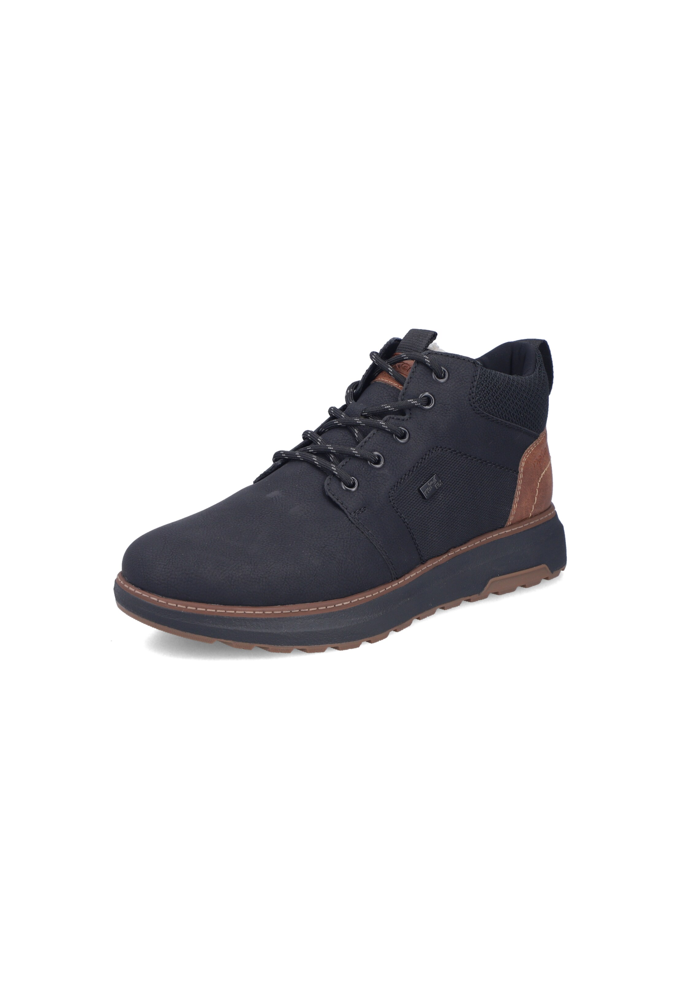 Chaussure à lacets Rieker en noir : devant