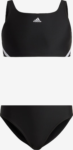 ADIDAS PERFORMANCE Bralette Athletic Swimwear in Black: front