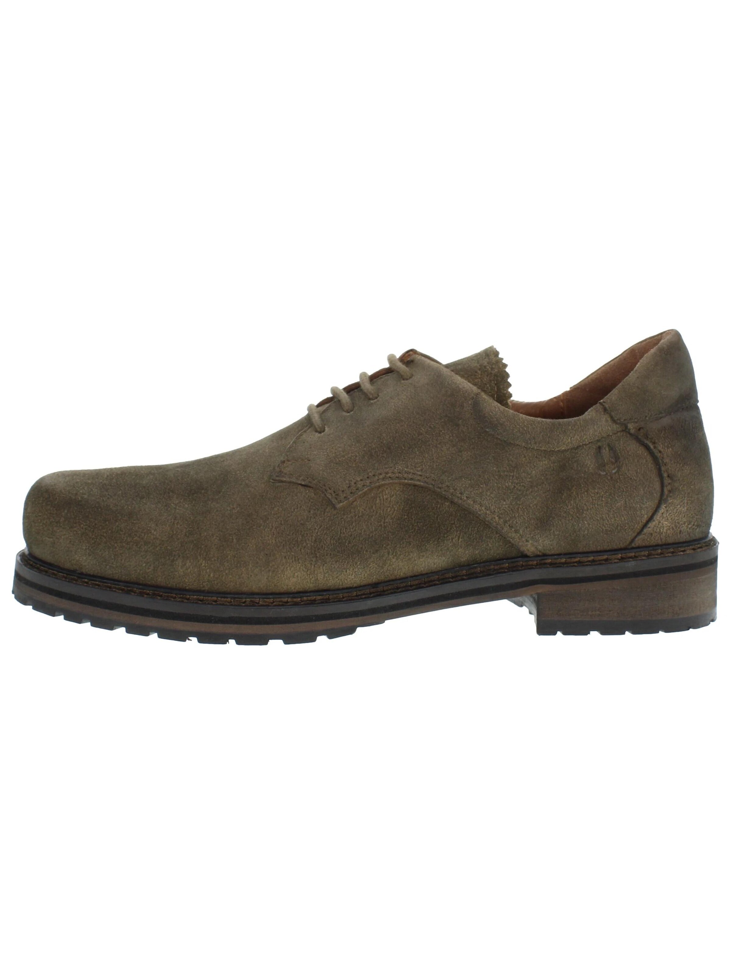 RAUSCHZEIT Traditional Shoes 'ALFRED - Haferlschuhe Mittelschnürer' in Beige: front
