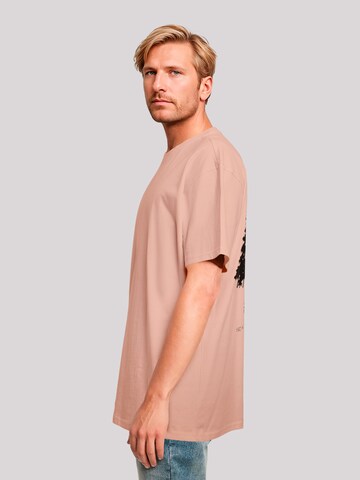 T-Shirt 'Escape Discover the World Forest' F4NT4STIC en beige