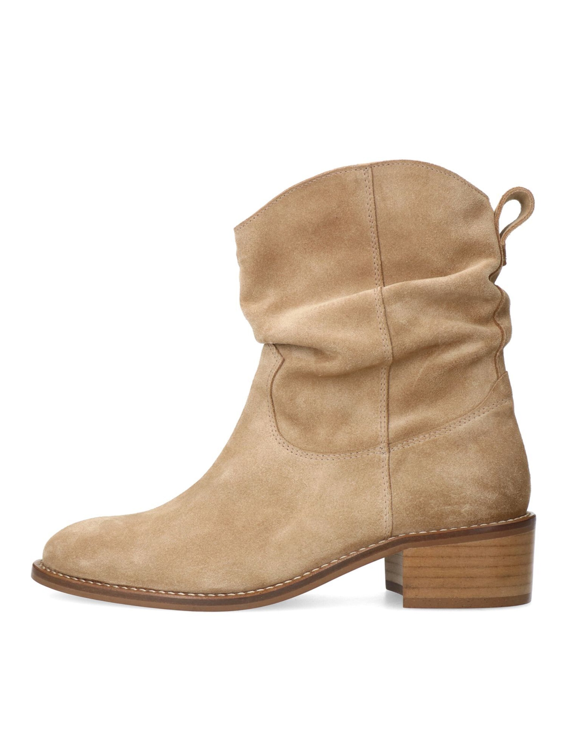 MANFIELD Stiefelette in Beige